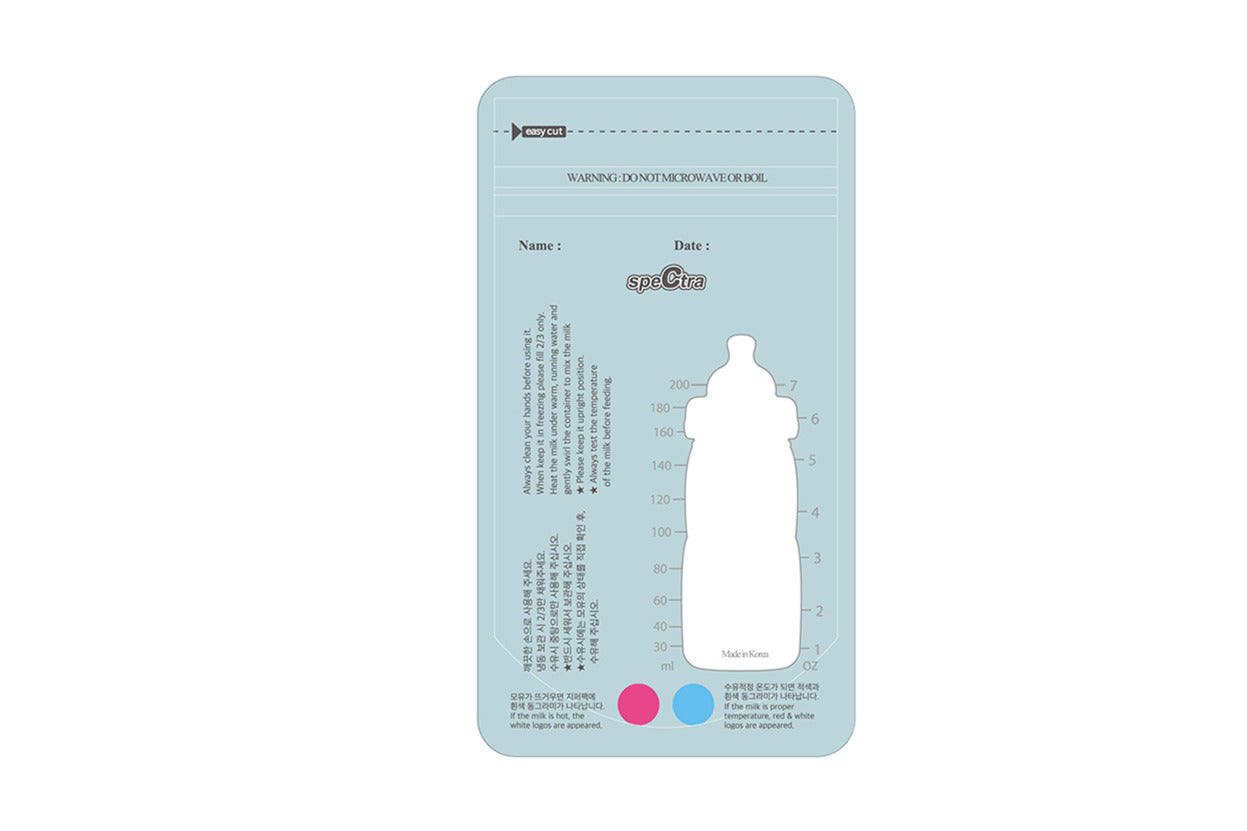 Milk Storage bags With thermal sensors